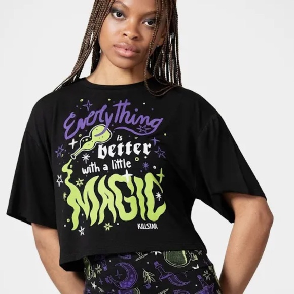 NWOT Killstar Magic Chill Crop Top - Picture 2 of 7